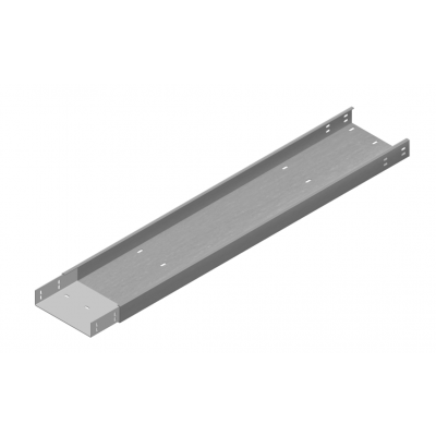 Korytko kablowe wzmocnione z łącznikiem wspawanym 400x50mm Grubość 2,00 mm 3mb KZLWC400H50/3 355940 BAKS (355940)