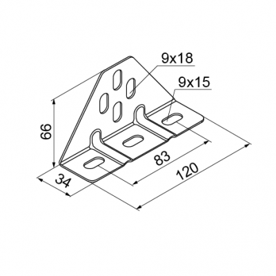 Uchwyt trójkątny UTM/UTMO 751700 BAKS (751700)