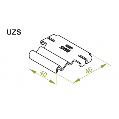 Uchwyt zaczepowy UZS2 904110 BAKS (904110)