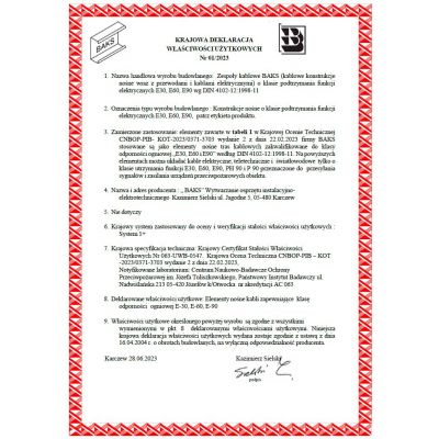 Wspornik sufitowy WPCB300 752003 BAKS (752003)