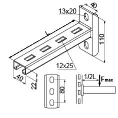 Wysięgnik WTL500 710850 BAKS (710850)