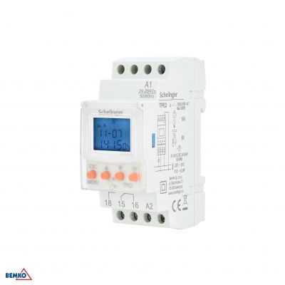 Programator czasowy elektroniczny na szynę 7D A26-TPE2 SCHELINGER (A26-TPE2)