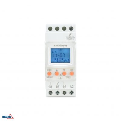 Programator czasowy elektroniczny na szynę 7D A26-TPE2 SCHELINGER (A26-TPE2)