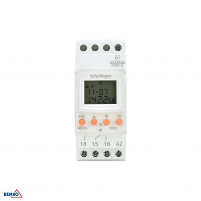 Programator czasowy elektroniczny na szynę 7D A26-TPE2 SCHELINGER (A26-TPE2)