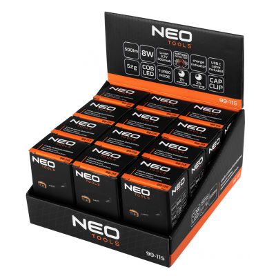 Latarka czołowa akumulatorowa 500 lm USB COB LED 99-115 NEO TOOLS GTX (99-115)