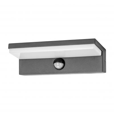 PACHIRA LED 9W, oprawa ogrodowa z czujnikiem PIR, 500lm, IP54, 4000K, czarna (AD-OP-6576BLPMR4)
