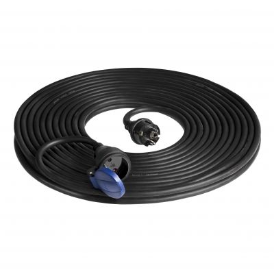 Przedłużacz warsztatowy bryzgoszczelny IP44 1x2P+Z 20m,kabel gumowy olejoodporny H07RN-F 3x1,5mm2, ORNO (OR-AE-13290/20M)
