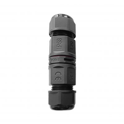 Konektor kablowy prosty z szybkozłączką IP68, 2x4mm2, 400V/20A (OR-AE-13619)