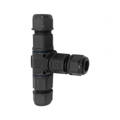 Konektor kablowy trójnik T z szybkozłączką IP68, 3x4mm2, 400V/16A (OR-AE-13622)