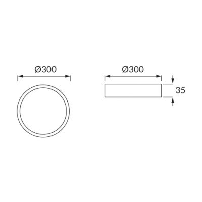 Oprawa sufitowa SMD LED MARTIN LED C MATCHR 24W 4000K IDEUS (03275)