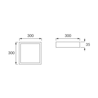 Oprawa sufitowa SMD LED MARTIN LED D MATCHR 24W 4000K IDEUS (03279)