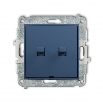 KARLIK MINI Przycisk zwierny żaluzjowy w stylu amerykańskim navy blue 64MWPUS-8 (64MWPUS-8)