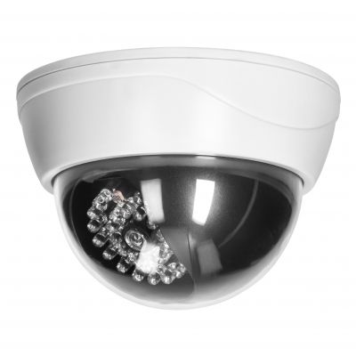 Atrapa kopułowej kamery monitorującej z podczerwienią CCTV, bateryjna (CD-6)