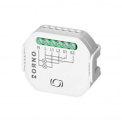 Przekaźnik dopuszkowy 2-kanałowy Tuya Smart Wi-Fi+BLE (OR-SH-17101)