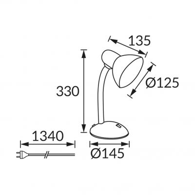 TOLA E27 WHITE (02849)