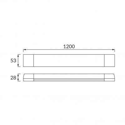 Oprawa pyłoszczelna SMD LED TYMON LED 36W 4000K IDEUS (03232)