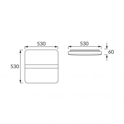 Plafoniera SMD LED MAYA LED D 48W 4000K IDEUS (03628)