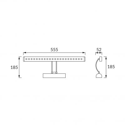 Oprawa dekoracyjna SMD LED HL6642L CHROME 4200K (02480)