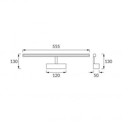 Oprawa dekoracyjna SMD LED KANARYA-12 CHROME 4200K (03576)