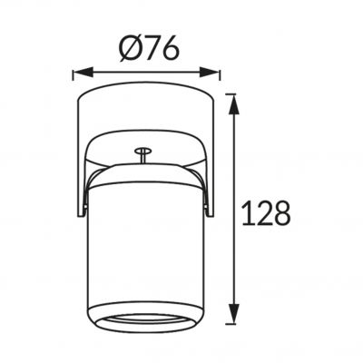 Oprawa sufitowa DOMEN GU10 WHITE IDEUS (03539)