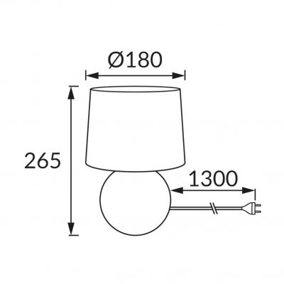 Lampka stołowa EMO E14 RED IDEUS (00005)