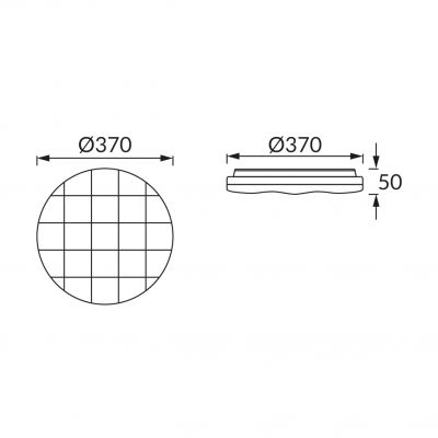 Plafoniera SMD LED SPARTA LED C 24W 4000K IDEUS (03637)