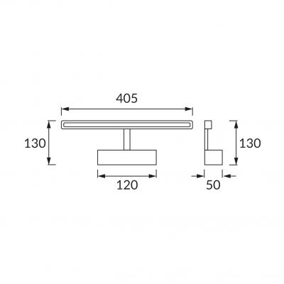 Oprawa dekoracyjna SMD LED KANARYA-8 CHROME 4200K IDEUS (03575)