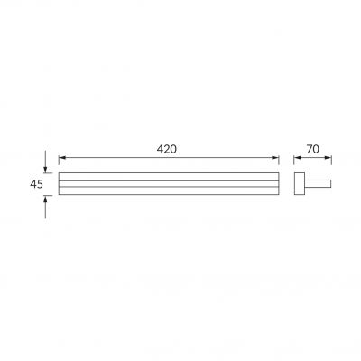 Oprawa dekoracyjna SMD LED REGAL LED 9W CHROME 4000K IDEUS (00008)