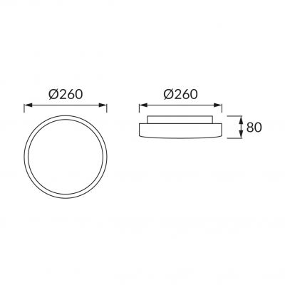 Plafoniera z czujnikiem ruchu SOLA LED MVS 12W 4000K IDEUS (03531)