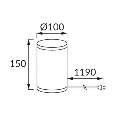 Lampka stołowa ZYTA E14 CAT IDEUS (03542)