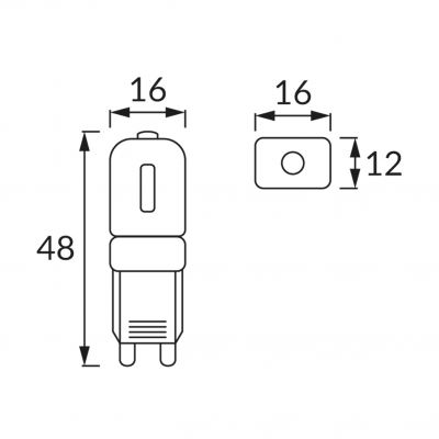 Lampa z diodami SMD LED BIT SMD LED G9 2,5W 2900K (02765)