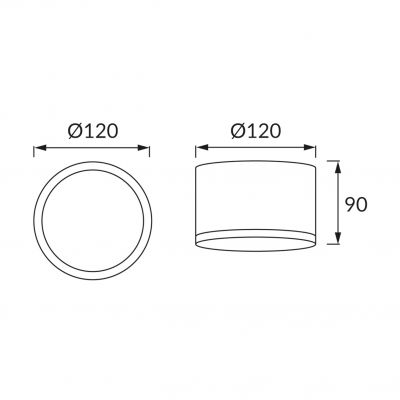 Oprawa sufitowa SMD LED ROLEN LED 10W 4000K 03109 IDEUS (03109)