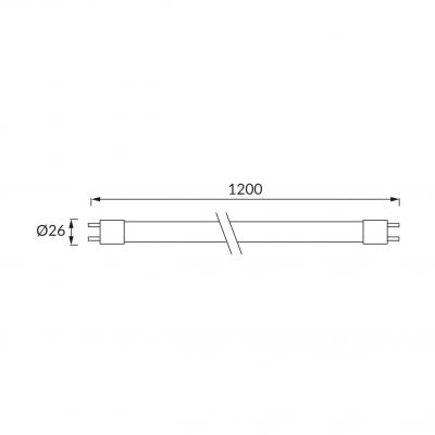 Tuba T8 SMD LED T8 LED EMI 18W 6500K 1,2 IDEUS (00031)