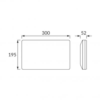 Oprawa hermetyczna MORGAN LED 12W WHITE 4000K IDEUS (03733)