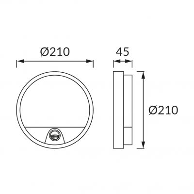 PEDRO LED SC 15W 4000K WHITE IDEUS (03794)