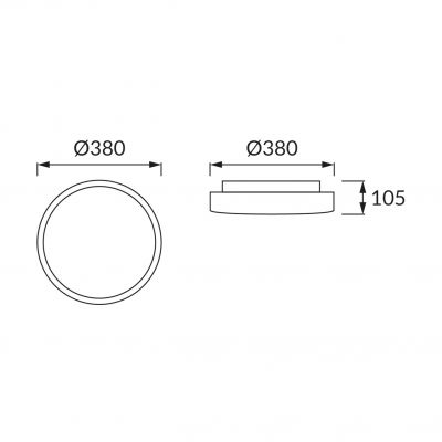 PLAFONIERA SMD LED 24W 4000K SOLA 02785 02785 IDEUS (02785)