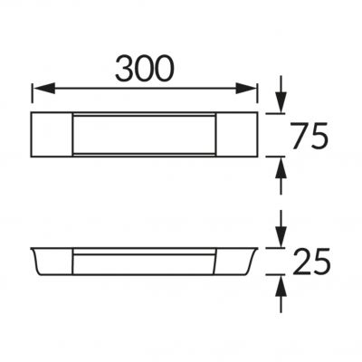 Oprawa świetlówkowa LED biała FLAT   02913 IDEUS (02913)