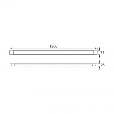 Oprawa liniowa led 40W neutralna FLAT 02916 IDEUS (02916)