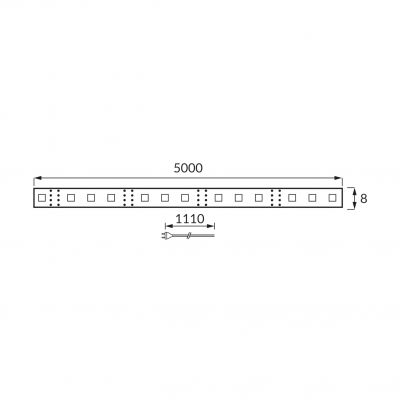 LATE LED 5m 300 WW BLISTER IDEUS (03038)
