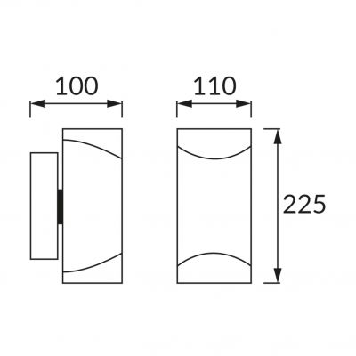 Oprawa hermetyczna KASJAN 2xGU10 C GREY IDEUS (03559)