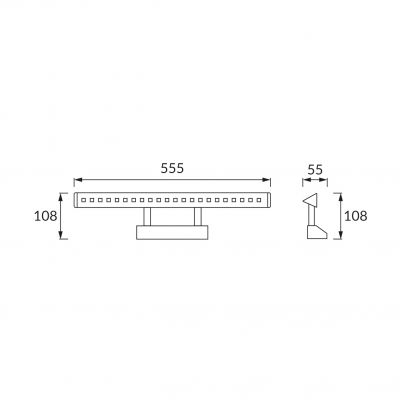 Oprawa dekoracyjna SMD LED HL6652L CHROME 4200K (02482)