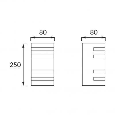 KELER 2xGU10 INOX (03018)