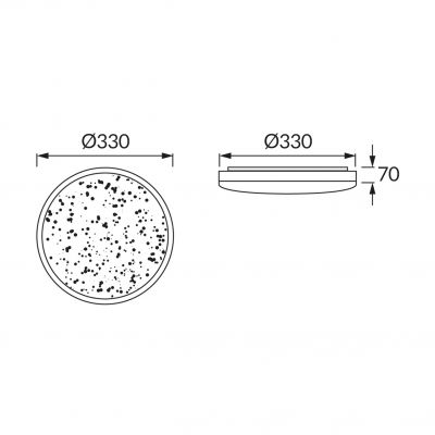 Plafoniera SMD LED KAROL LED C 18W 4000K IDEUS (03239)