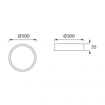 Oprawa sufitowa SMD LED MARTIN LED C MATCHR 24W 4000K IDEUS (03275)