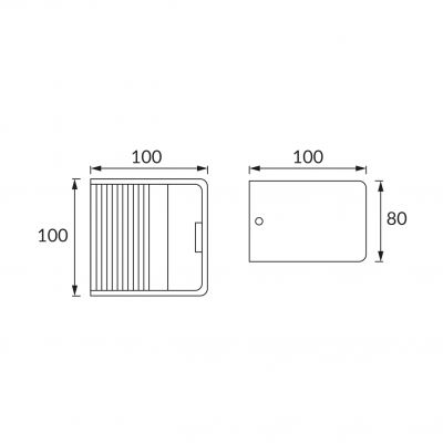 Oprawa dekoracyjna COB LED RACA LED 5W BLACK 4000K IDEUS (00024)