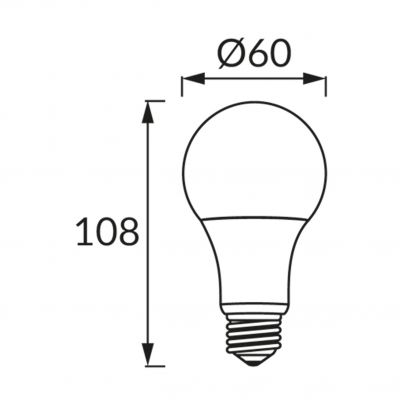 Lampa z diodami ERSTE LED E27 8W 4500K IDEUS (03850)