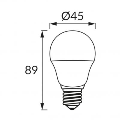 Lampa z diodami ULKE LED E27 8W 4500K IDEUS (03856)