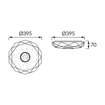 Plafoniera IRYNA LED C 24W IDEUS (03845)