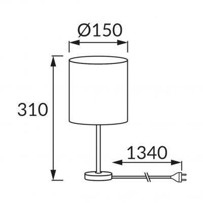 Lampka stołowa NUKA E14 BROWN IDEUS (03650)