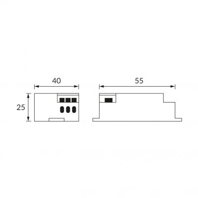 Mikrofalowy czujnik ruchu 1200W NEO MVS SMALL 03698 IDEUS (03698)